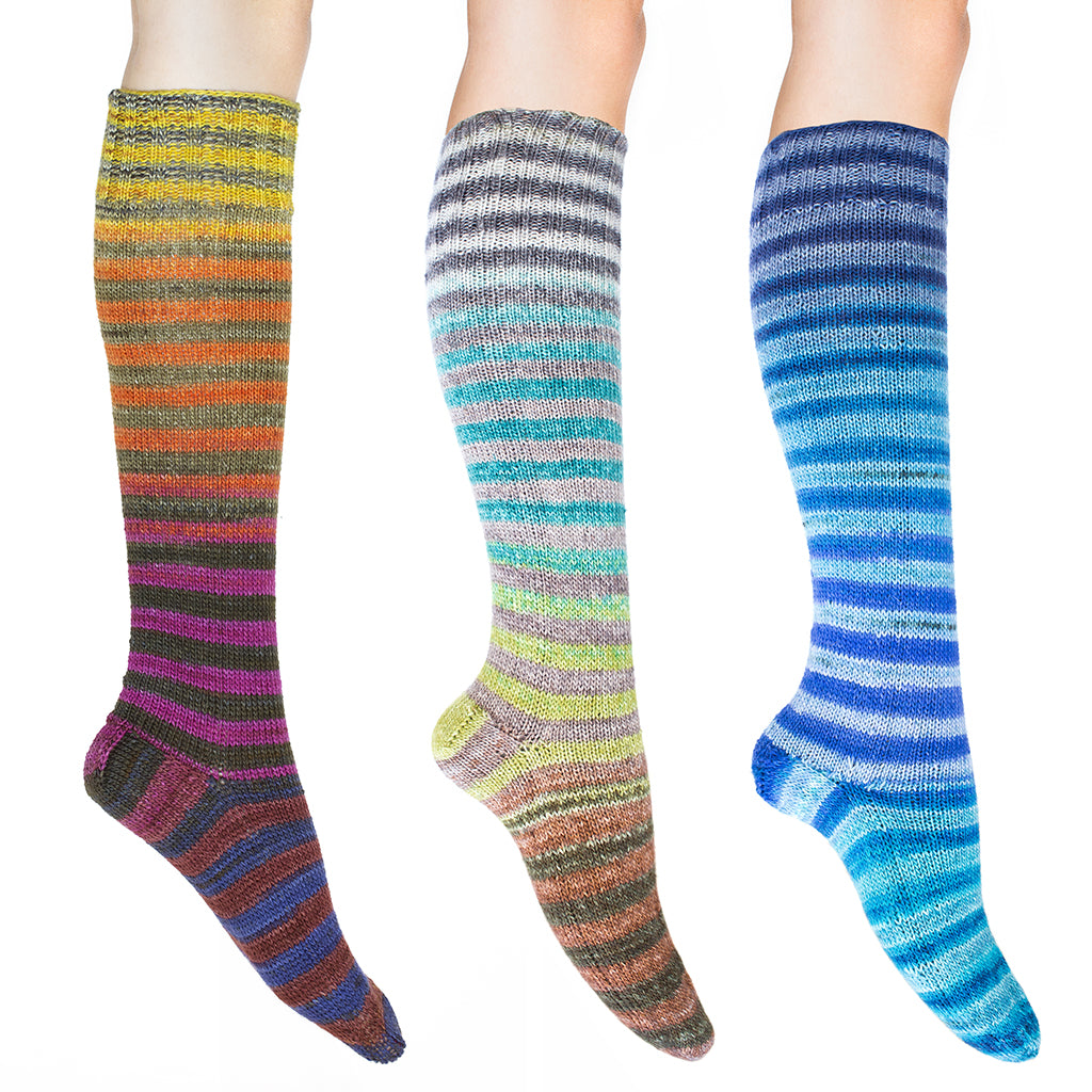3 different Uneek Socks, colors 55, 61, and 64.