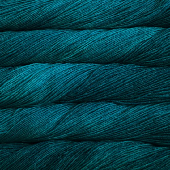 Malabrigo Arroyo Yarn Greenish Blue 685 - a sea-blue colorway