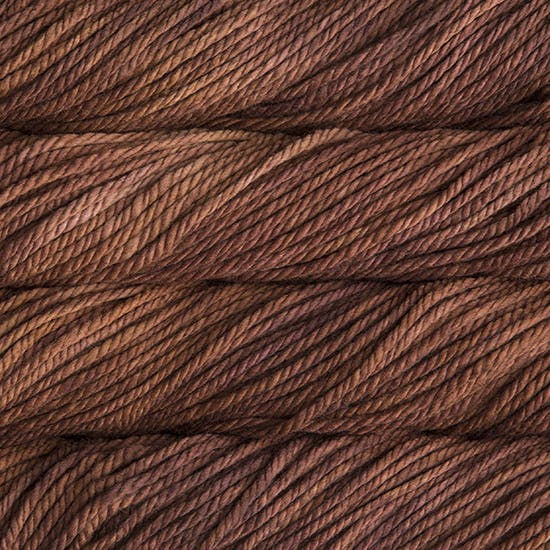 Malabrigo Chunky Yarn in Rich chocolate - a tonal mid brown colorway