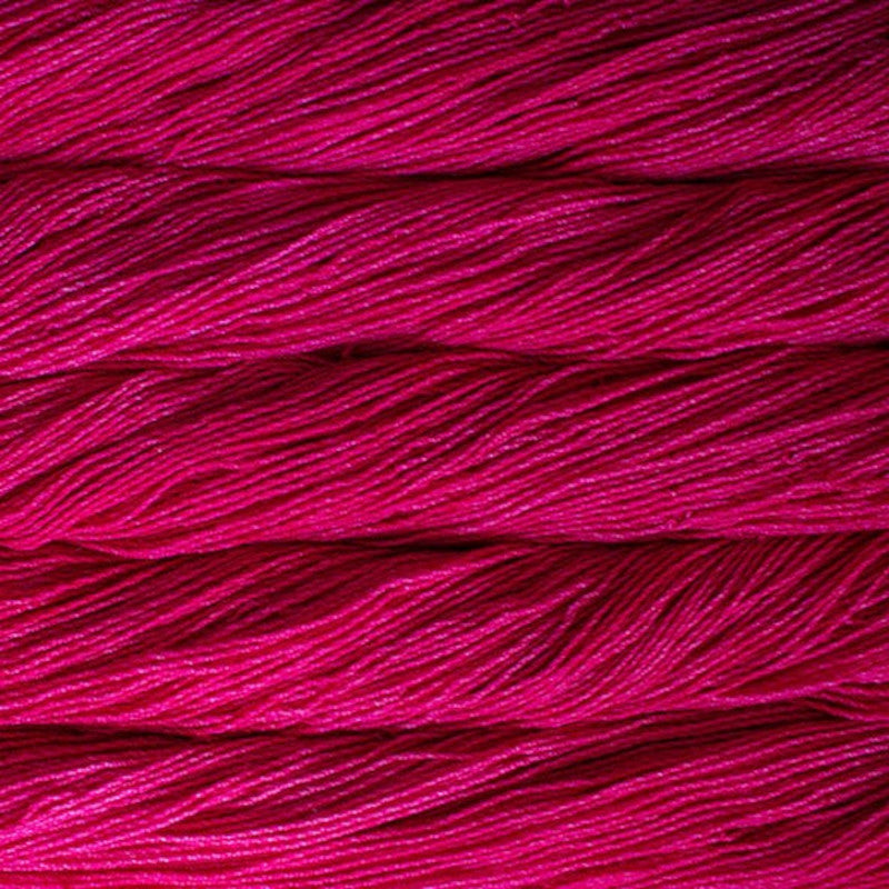 Malabrigo Dos Tierras DK Yarn in Fucsia - a hot pink colorway