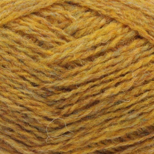 Jamieson's Shetland Spindrift yarn in the color Yellow Ochre 230