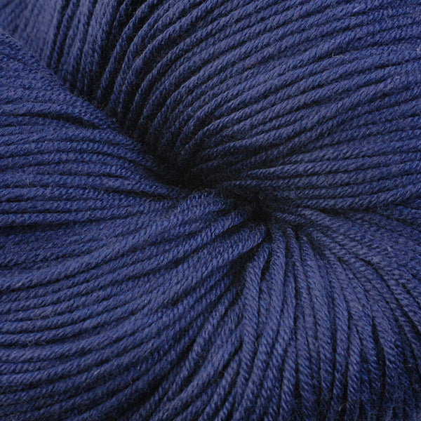 Hope 6663, a dark blue skein of Berroco's DK weight Modern Cotton.