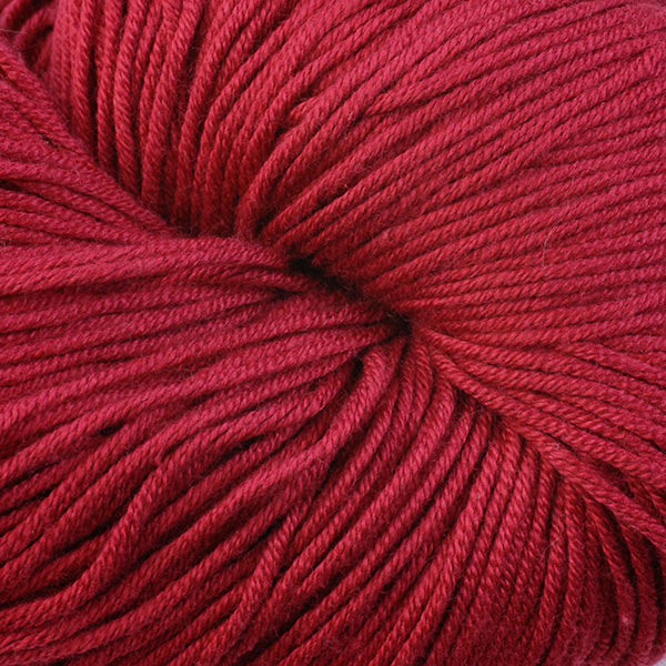 Narragansett 6651, a dark red skein of Berroco's DK weight Modern Cotton.