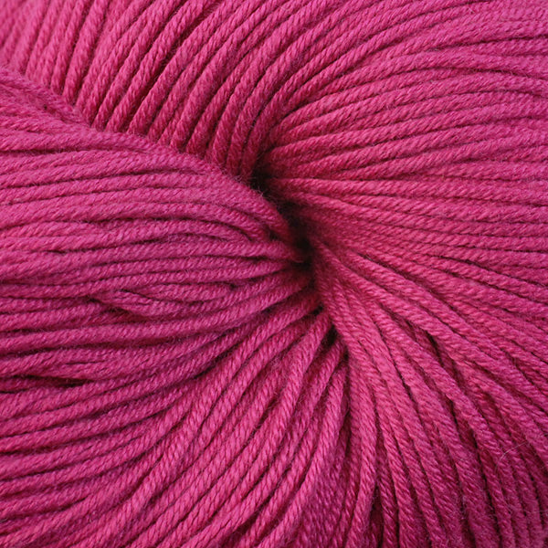 Rosecliff 6668, a berry pink skein of Berroco's DK weight Modern Cotton.