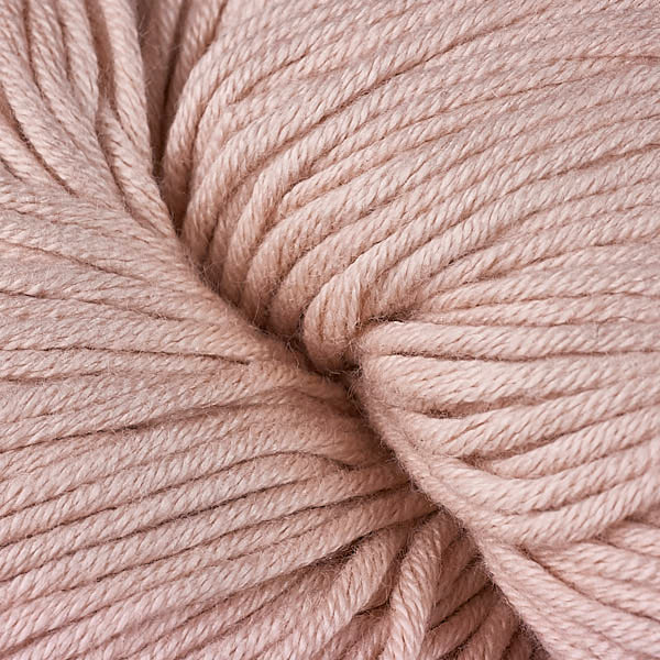 Dune 1666, a pinkish tan skein of Berroco's worsted weight Modern Cotton.