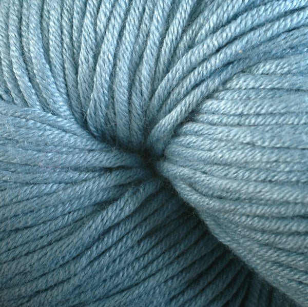 Warbler 1621, a light sky blue skein of Berroco's worsted weight Modern Cotton.