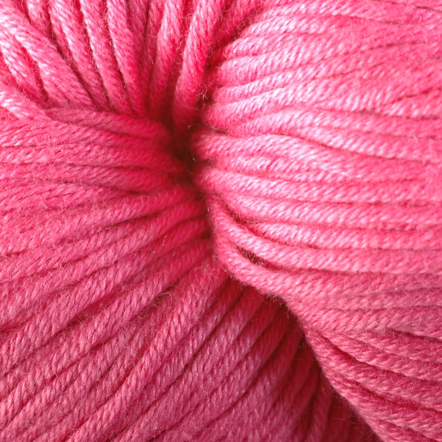 Waterfire 1639, a hot pink skein of Berroco's worsted weight Modern Cotton.