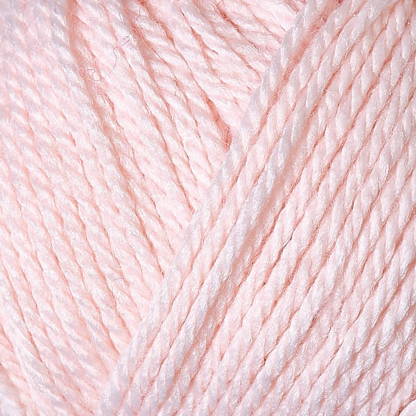 Berroco's Vintage Baby DK yarn in the color Ballet Pink 10006, a pastel pink.