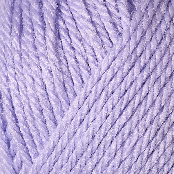 Berroco's Vintage Baby DK yarn in the color Lavender 10010, a light purple.