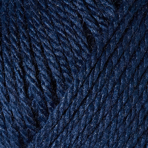 Berroco's Vintage Baby DK yarn in the color Navy 10035, a dark navy blue.