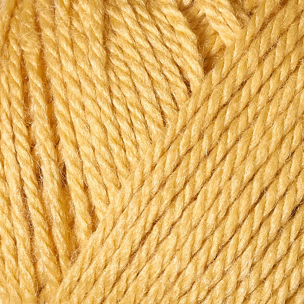 Berroco's Vintage Baby DK yarn in the color Sunflower 10020, a bright sunny warm yellow.