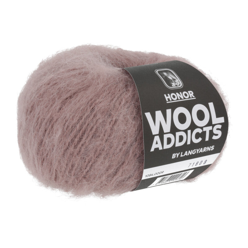 Wool Addicts Honor Worsted in the color 1084.0009, a dusty pink.