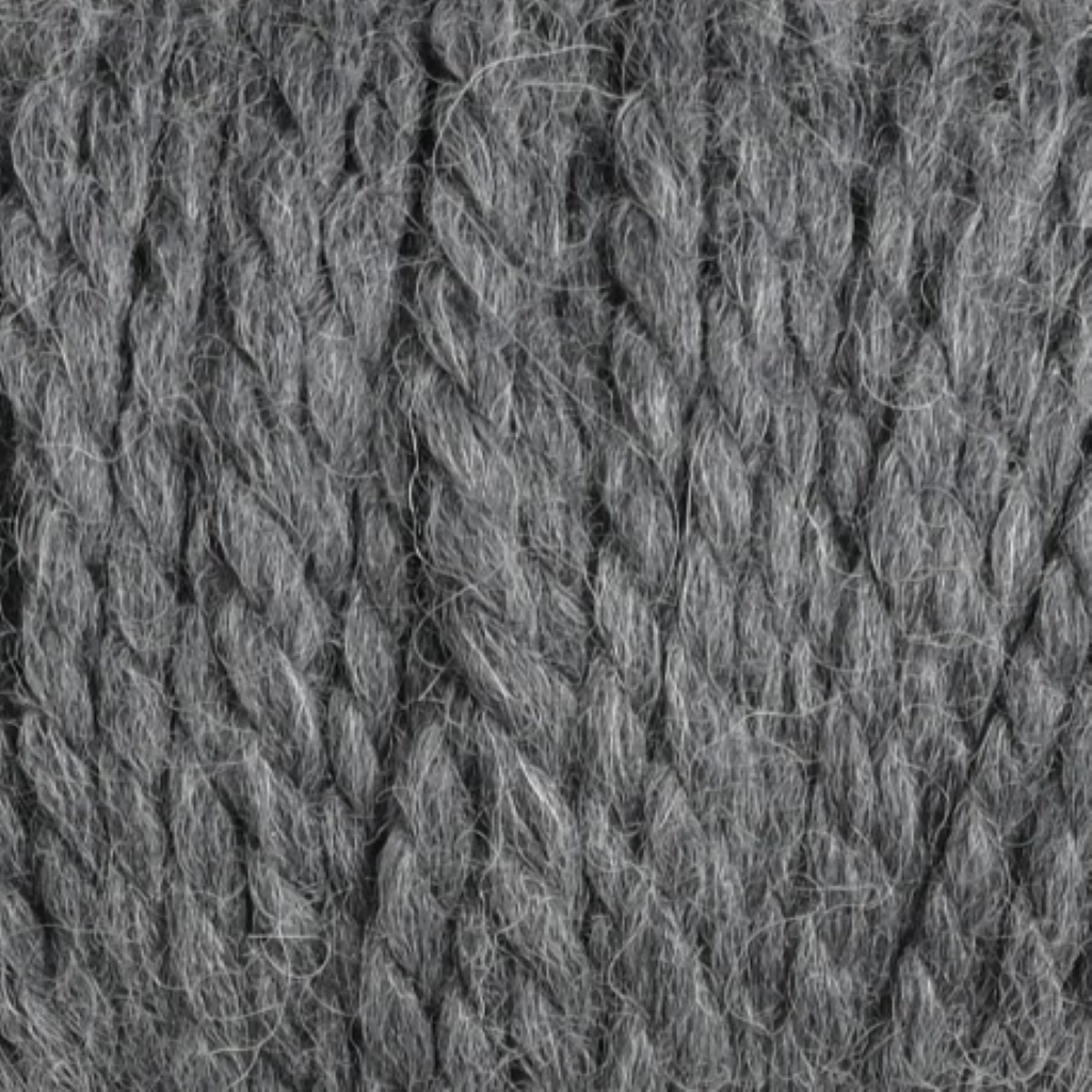 Color: Medium Grey.  A medium grey variant of Plymouth Baby Alpaca Grande yarn. 