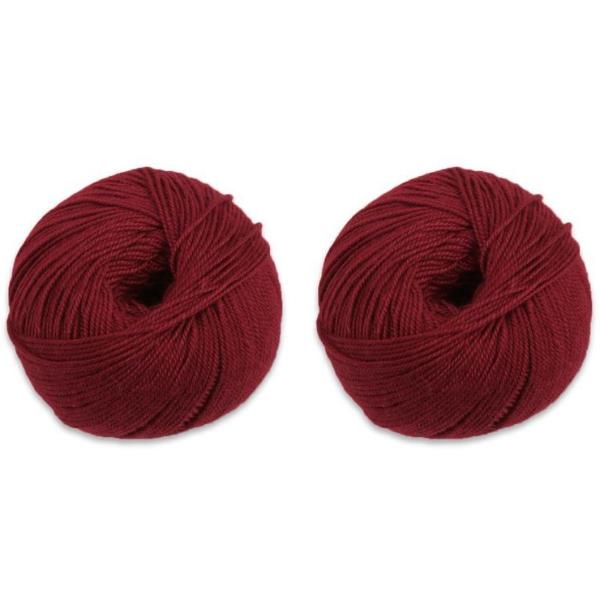 Cuzco Cashmere Cabled Hat & Fingerless Mitts Kit-Kits-Ruby-