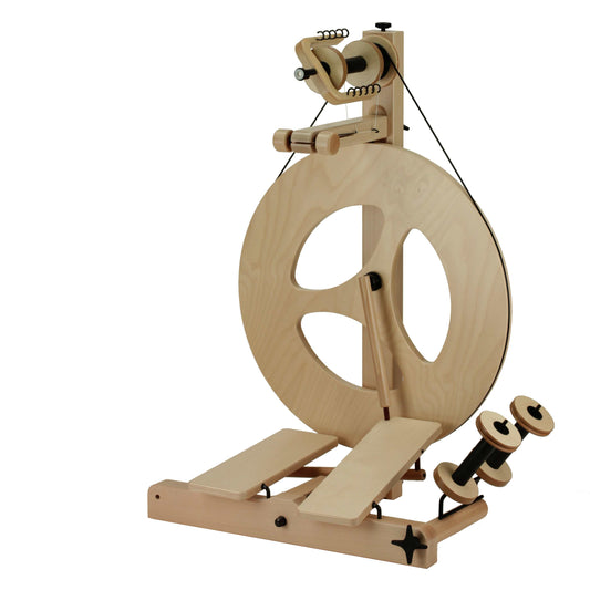 Louet S10 Concept Spinning Wheel - Scotch Tension, Double Treadle, 3 Spoke