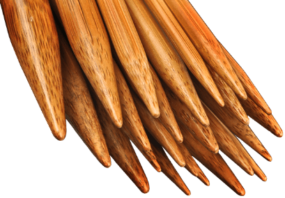 Bamboo knitting needles 7,5mm set of 2 pieces