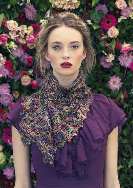 Louisa Harding Albertine Shawl/Wrap Kit-Kits-Lilies-