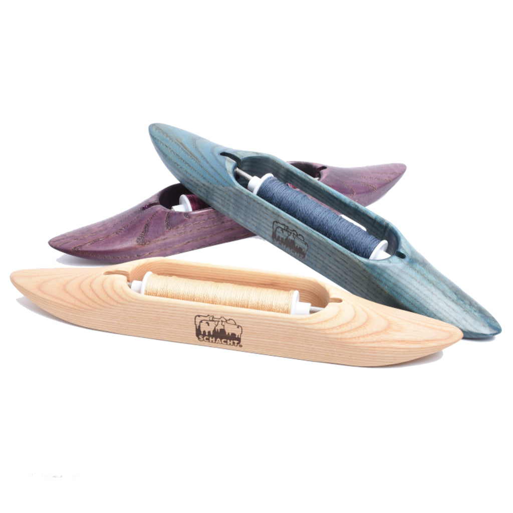 Schacht Limited Edition 50th Anniversary Dyed Boat Shuttles-Weaving Accessory-Natural 9" Mini-