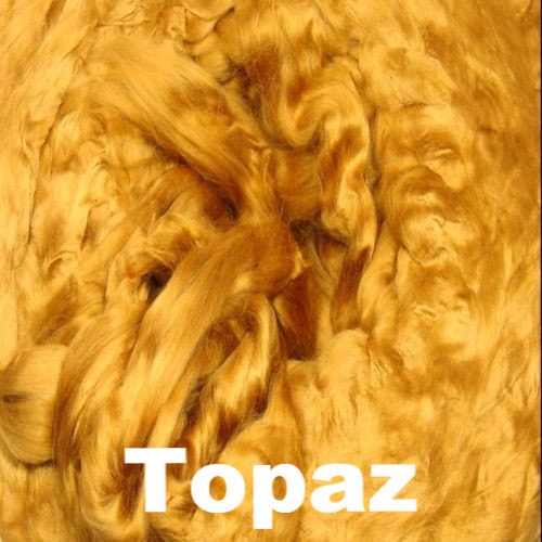 Ashland Bay Dyed Bamboo Top Fiber - 1oz-Fiber-1oz-Topaz-