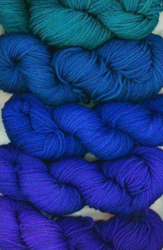 Mountain Colors Trapper Peak Shawl Kit-Kits-Blue/Turquoise-