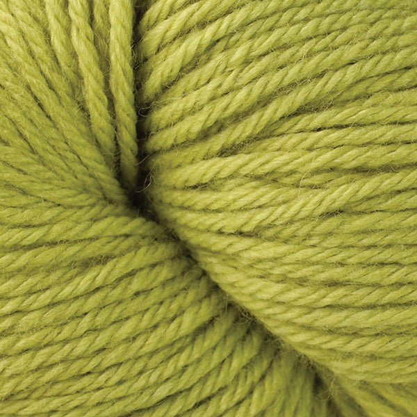 Berroco Vintage Worsted weight yarn in the color Grapes 51132, a warm yellow green.