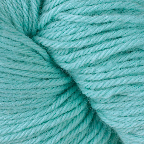 Berroco Vintage Worsted weight yarn in the color Electric 51133, a light bright blue.