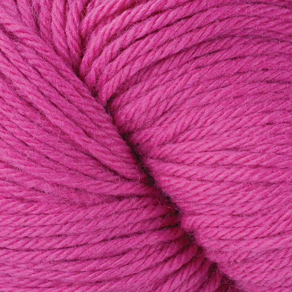Berroco Vintage Worsted weight yarn in the color Shocking 51135, a very bright pink.