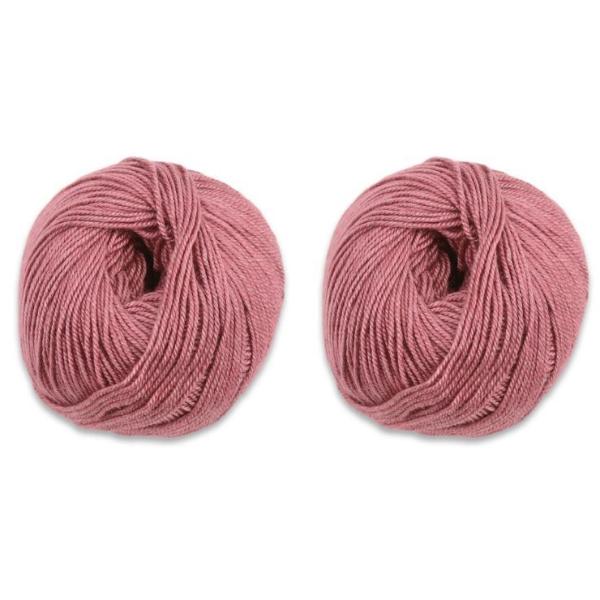 Cuzco Cashmere Cabled Hat & Fingerless Mitts Kit-Kits-Wild Rose-