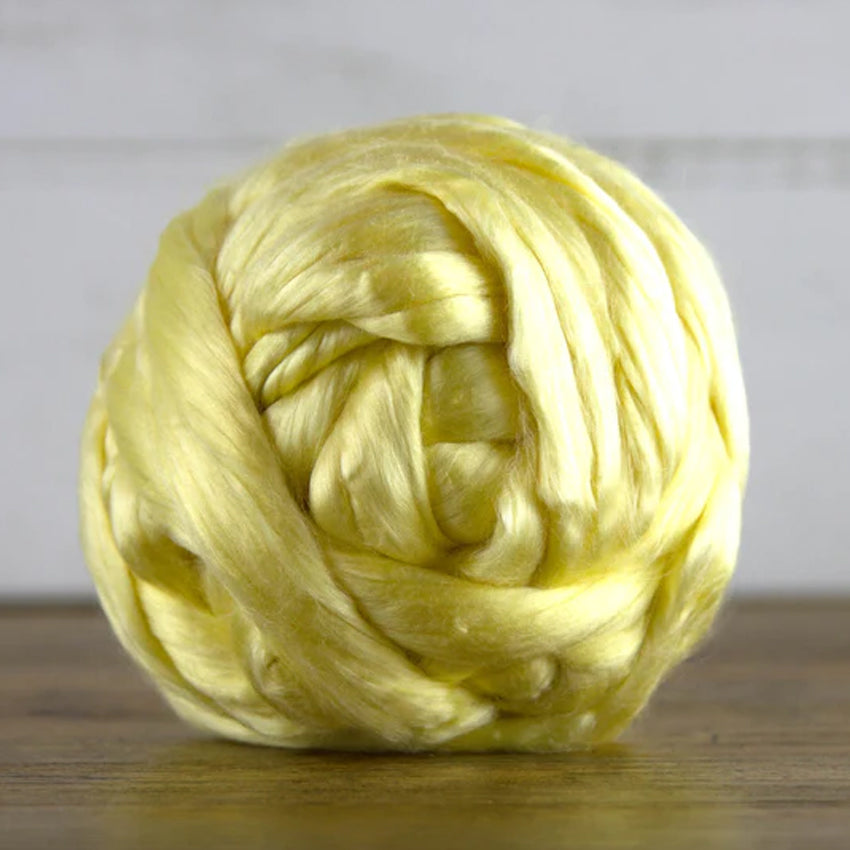 A ball of natural Yellow Eri Silk.