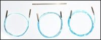 Addi Click Turbo and Long Tip Lace Cords, 3 - pack with Connector - Paradise Fibers