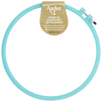 Anchor Sparkly 8" Plastic Embroidery Hoops - Paradise Fibers