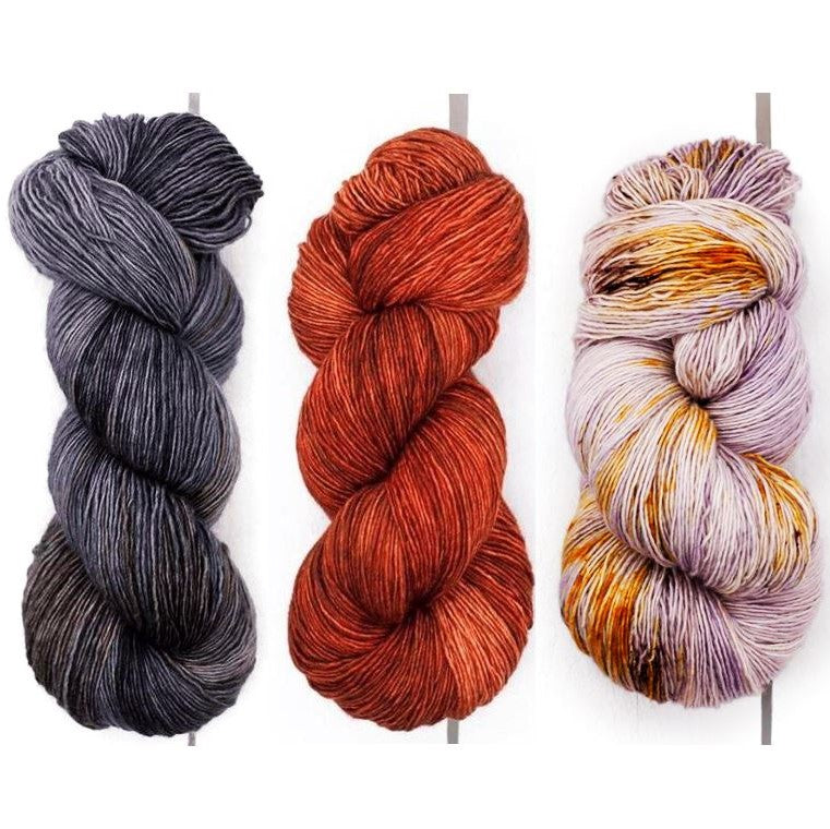 Magical Thinking Knit-Along Kits-Kits-Antique Moonstone-Saffron-Telegraph Wire-