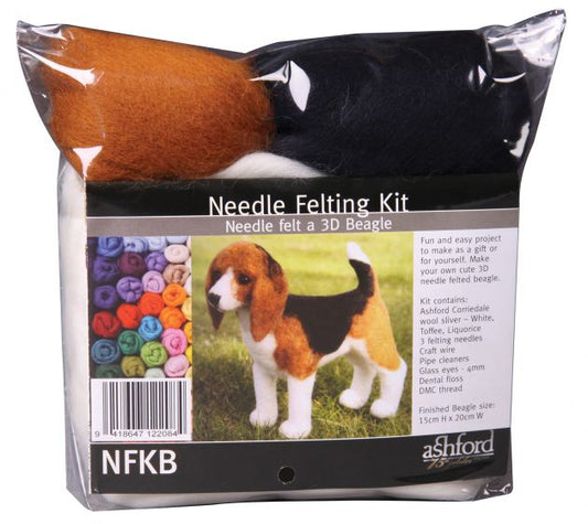 Ashford Needle Felting Kit - Beagle - Paradise Fibers