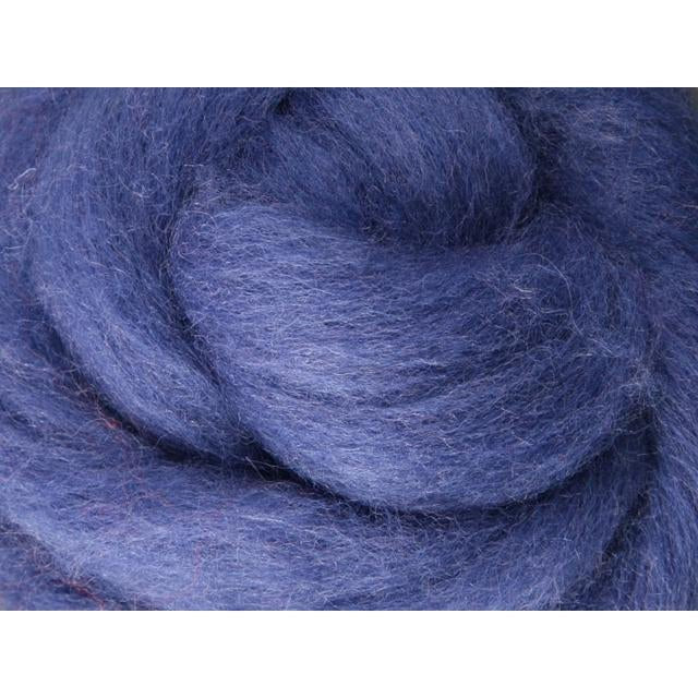 Ashford Solid Colored Corriedale Sliver - 2.2lb bag - Blueberry Pie - Paradise Fibers