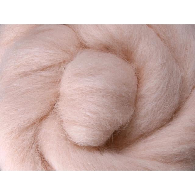 Ashford Solid Colored Corriedale Sliver - 2.2lb bag - Blush - Paradise Fibers