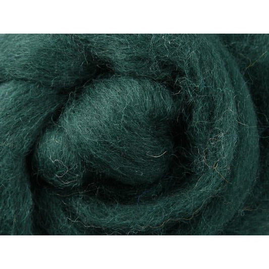 Ashford Solid Colored Corriedale Sliver - 2.2lb bag - Green Tea - Paradise Fibers