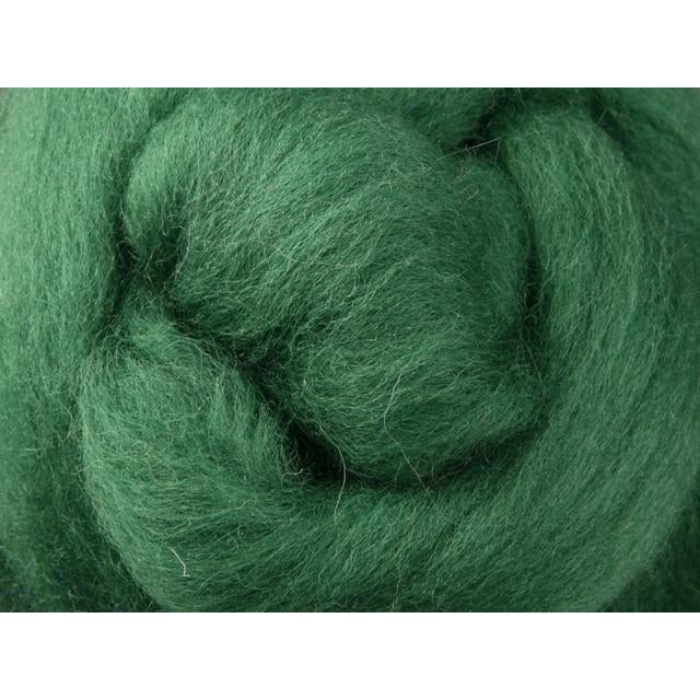 Ashford Solid Colored Corriedale Sliver - 2.2lb bag - Kiwi Fruit - Paradise Fibers