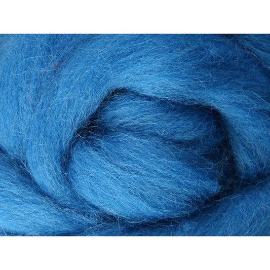 Ashford Solid Colored Corriedale Sliver - 2.2lb bag - Lagoon - Paradise Fibers