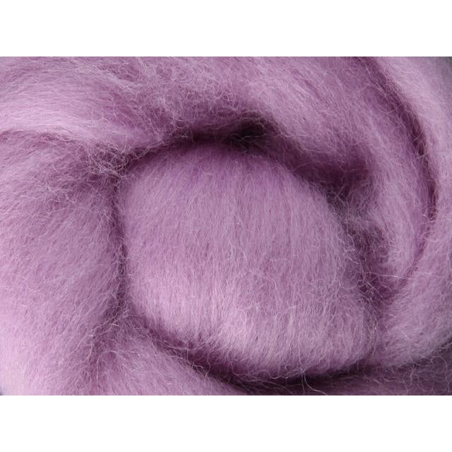 Ashford Solid Colored Corriedale Sliver - 2.2lb bag - Lavender - Paradise Fibers
