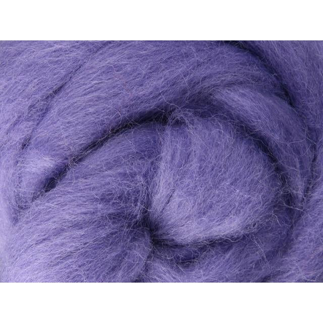Ashford Solid Colored Corriedale Sliver - 2.2lb bag - Lilac - Paradise Fibers