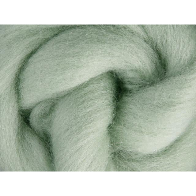 Ashford Solid Colored Corriedale Sliver - 2.2lb bag - Mint - Paradise Fibers