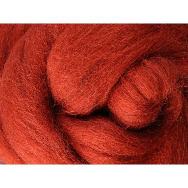 Ashford Solid Colored Corriedale Sliver - 2.2lb bag - Nutmeg - Paradise Fibers