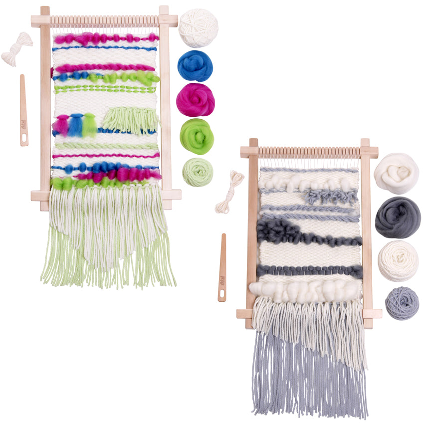 Ashford Weaving Starter Kits, Brights and Monichrome.