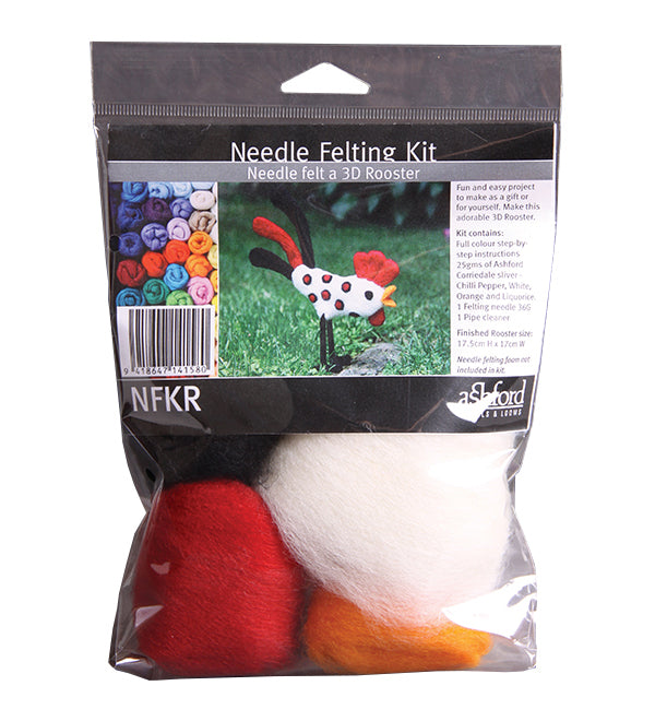 Ashford Needle Felting Kit - Rooster-Needle Felting Kit-
