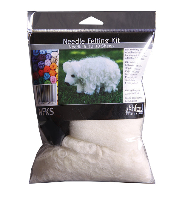 Ashford Needle Felting Kit - Sheep-Needle Felting Kit-