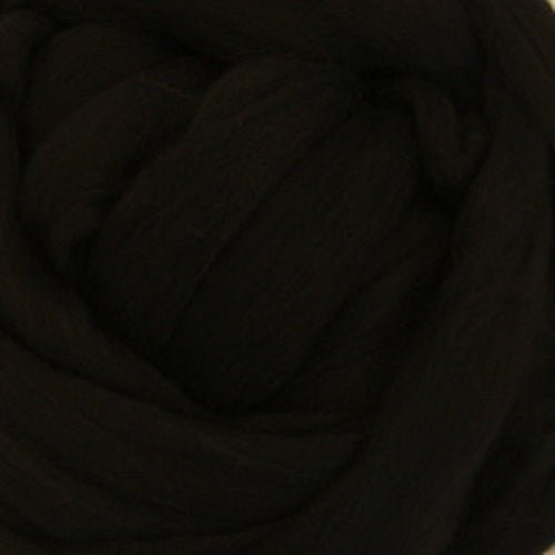 Ashland Bay Solid Colored Merino Wool Top - Black - Paradise Fibers