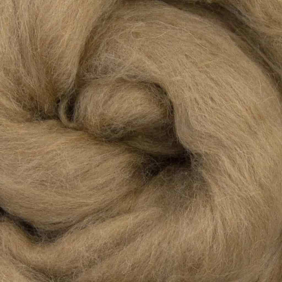 Baby Camel Top Natural Undyed Fiber - Light Brown - 1 oz