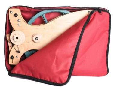 Schacht sidekick shown inside a bag with the older style green drive wheel
