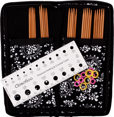 Bamboo Double Point Sock Needle Set - by ChiaoGoo - Paradise Fibers