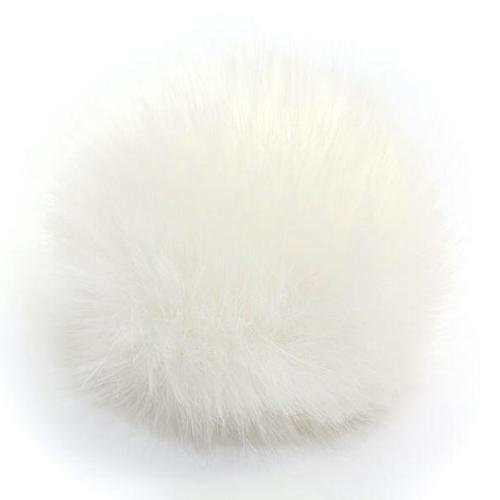 Bernat Faux Fur Pom Pom 3" - White Rabbit-Pom-Pom-
